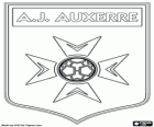 Emblema della AJ Auxerre, Association de la Jeunesse Auxerroise, club di calcio francese