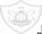 Logo della FK Qarabag Aghdam o FK Karabakh Agdam, squadra di calcio dell'Azerbaigian