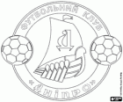 Emblema della FC Dnipro Dnipropetrovsk, club di calcio nella Ucraina 