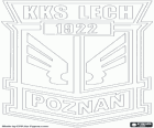 Logo del Lech Poznan, Kolejowy Klub Sportowy Lech Poznań, squadra di calcio polacco