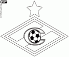 Emblema della FC Spartak Mosca, squadra di calcio russo. Futbolni Klub Spartak Moskva, nome originale russo traslitterato