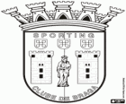 Logo della Sporting de Braga, club di calcio portoghese. Sporting Clube de Braga, nome originale in portoghese