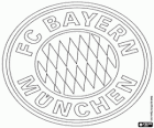 Logo del FC Bayern Monaco, squadra di calcio tedesco. Fußball-Club Bayern München, nome originale in tedesco