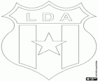 Emblema de LD Alajuelense, conosciuta anche come La Liga. Club di calcio di Alajuela, Costa Rica