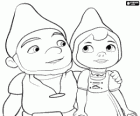 Gnomeo e Giulietta, i protagonisti di un film basato su Romeo e Giulietta di Shakespeare