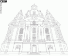 La Chiesa di Nostra Signora è una chiesa barocca luterana e un simbolo di riconciliazione, la Frauenkirche a Dresda, Germania