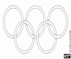 Gli anelli olimpici. Bandiera olimpica