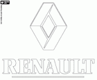 Vecchio logo Renault. Marca di macchine francese