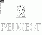Logo della Peugeot, marca di auto in Francia