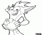 Crash Bandicoot, protagonista del video gioco Crash Bandicoot