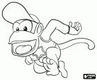 Lo scimpanzé Diddy Kong, personaggio nel videogioco Donkey Kong