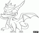 Il giovane drago Spyro, protagonista principale di videogiochi Spyro the Dragon 