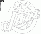 Logo Utah Jazz, squadra NBA. Northwest Division, Western Conference