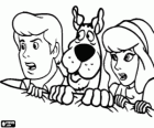 Scooby-doo con i suoi amici Fred e Daphne