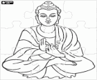Puzzle del buddismo - Gautama Buddha seduto