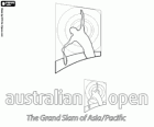 Logo della Australian Open, il primo dei quattro tornei del Grande Slam di tennis