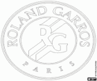 Logo della Open di Francia, Roland Garros. Il secondo dei quattro tornei del Grande Slam di tennis