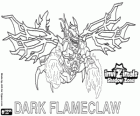 Dark Flameclaw. Invizimals Le creature ombra. Strana creatura, Invizimal male e aggressivo