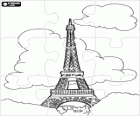 Puzzle della Torre Eiffel a Parigi, Francia