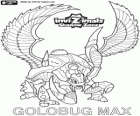 Goldbug Max. Invizimals Le creature ombra. Scarabeo d'oro deriva da Egitto dei Faraoni. Invizimal veloce e duro