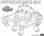 Hipporockamus Max. Invizimals Le creature ombra. Un guerriero formidabile di dimensioni enormi e gambe forti che trascorre tutto il giorno a piangere