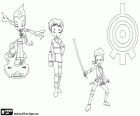 Odd e Ulrich aiutare a Aelita nella realtà virtuale di Code Lyoko
