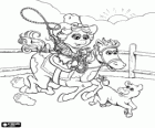 Baby Piggy, il muppet baby Miss Piggy è una cowgirl