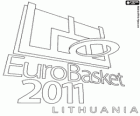 Logo EuroBasket 2011 Lituania. Campionati Europei Pallacanestro 2011. Fiba Europa
