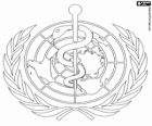 Logo OMS, Organizzazione mondiale della sanità. WHO, World Health Organization in inglese