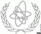 Logo della IAEA, Agenzia Internazionale dell'Energia Atomica