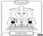 Percy, il più giovane locomotiva, di colore verde e con il numero 6. Percy è il miglior amico di Thomas