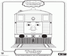 Toby, la vecchia locomotiva marrone nº 7 dil trenino Thomas