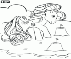 My Little Pony, Il mio piccolo pony in spiaggia a giocare con castelli di sabbia