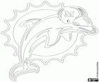 Logo di Miami Dolphins, squadra di calcio americano in AFC Divisione Este, Miami, Florida