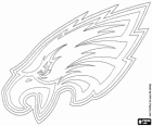 Logo del Philadelphia Eagles, franchising  nel calcio NFC Est Division, Philadelphia, Pennsylvania