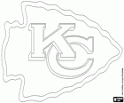 Logo de Kansas City Chiefs, squadra di football americano in la divisione Occidente AFC, Kansas City, Missouri