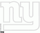 Logo di New York Giants, squadra di calcio americano in NFC East Division, East Rutherford, New Jersey