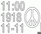 Giorno dell'Armistizio, che commemora la fine della prima guerra mondiale. L'armistizio è stato efficace alle ore 11 del giorno 11 del mese 11 di 1918
