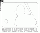Logo della MLB, lega professionistica di baseball degli Stati Uniti e Canada