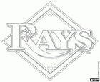Logo de Tampa Bay Rays, squadra di baseball della Lega Americana Est Division, Saint Petersburg, Florida