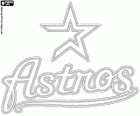 Logo Houston Astros, squadra di baseball di National League Central Division, Houston, Texas