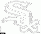 Logo Chicago White Sox, squadra di baseball nella Central Division della American League, Chicago, Illinois