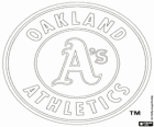 Logo Oakland Athletics, squadra di baseball con sede a Oakland, in California. Western Division American League