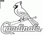 Logo Saint Louis Cardinals, squadra di baseball della Divisione Centrale, National League, St. Louis, Missouri