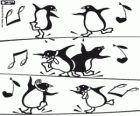 Pinguini ballando in film di Happy Feet 