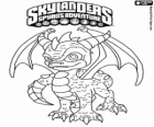 Skylander Spyro, il drago è un avversario temibile che può volare e sparare fuoco dalla bocca. Skylanders Magia