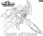 Dark Jetcrab. Invizimals Le Tribù Scomparse. Creature folli e poco intelligente che vogliono essere astronauti alimentati da piccoli razzi