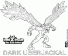 Dark Uberjackal. Invizimals Le Tribù Scomparse. Signore egiziano dil fuoco e la distruzione