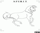 Il cavallo selvaggio, Spirit, visto dal lato
