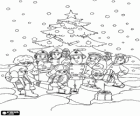 Personaggi da Fireman Sam celebrare il Natale